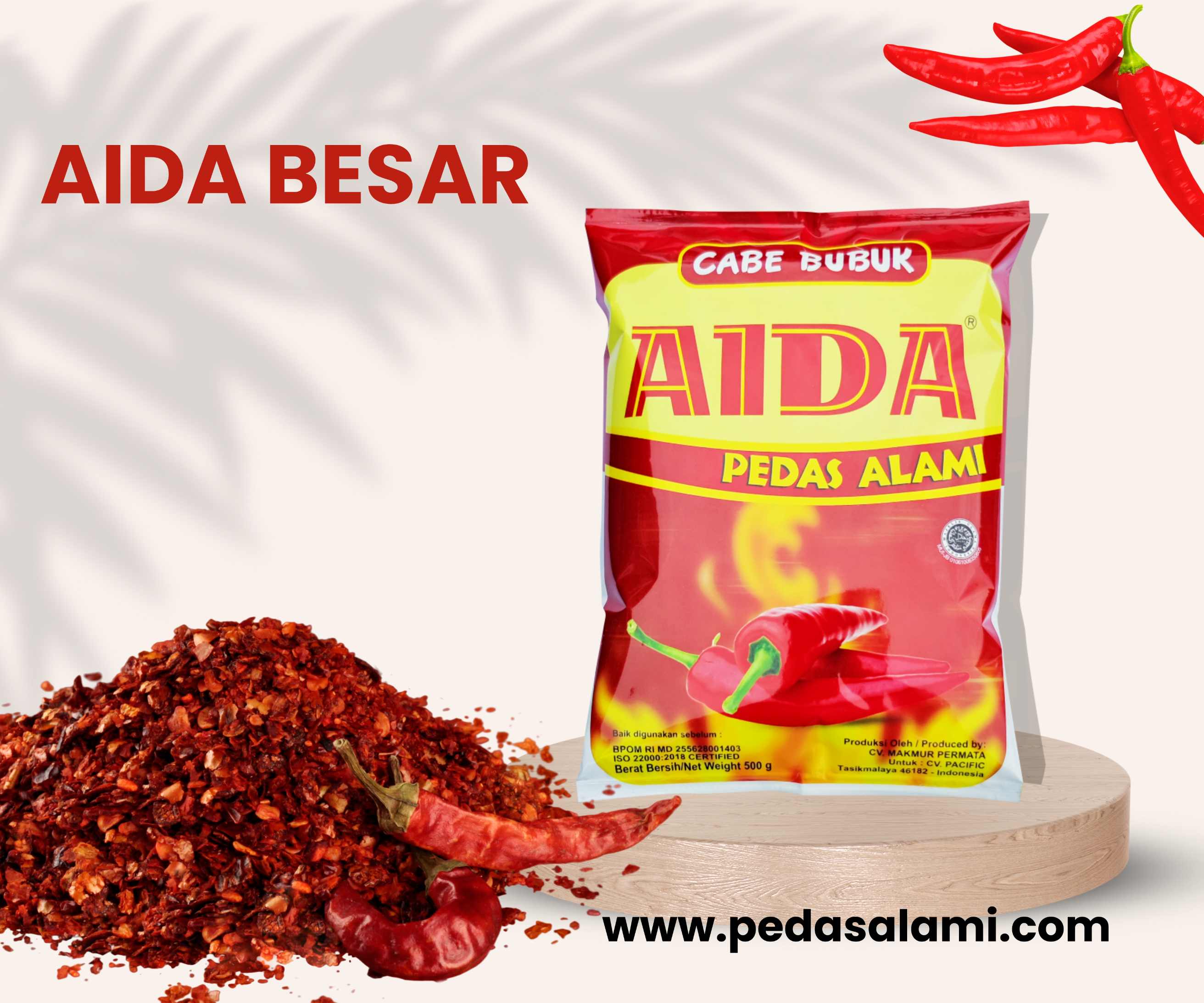 Bubuk Cabe Aida Besar 1kg